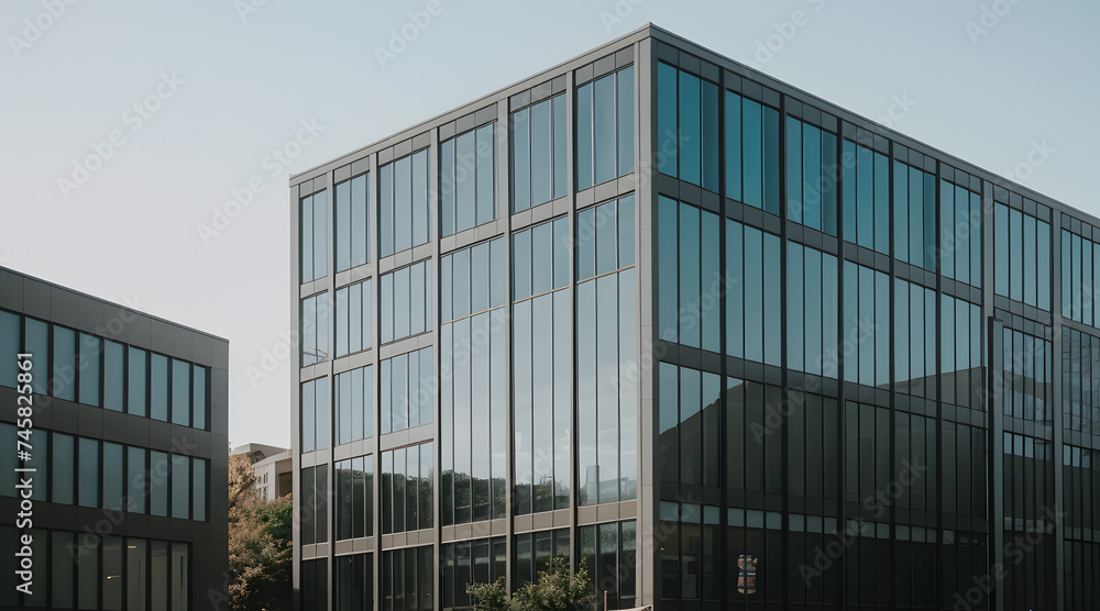 modern office building with sky modern office building with sky