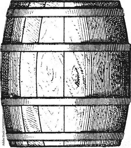 Barrel and Cask Vintage Engraving Illustrations