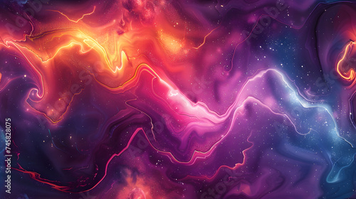 Neon Marble Swirl: A Vibrant Display of Neon Colors in a Background