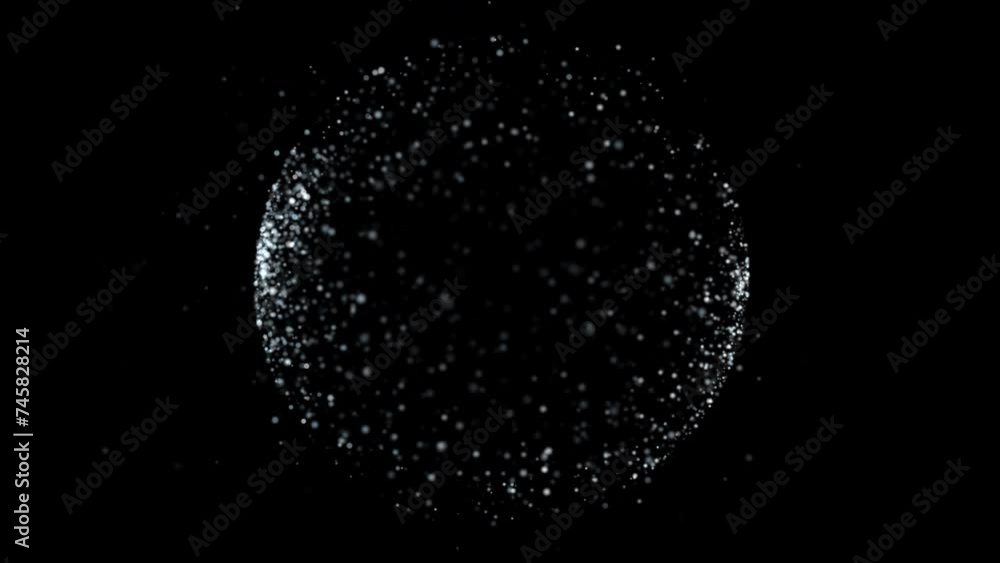 Sphere shape particles, Isolated transparent background, Alpha channel ready.
