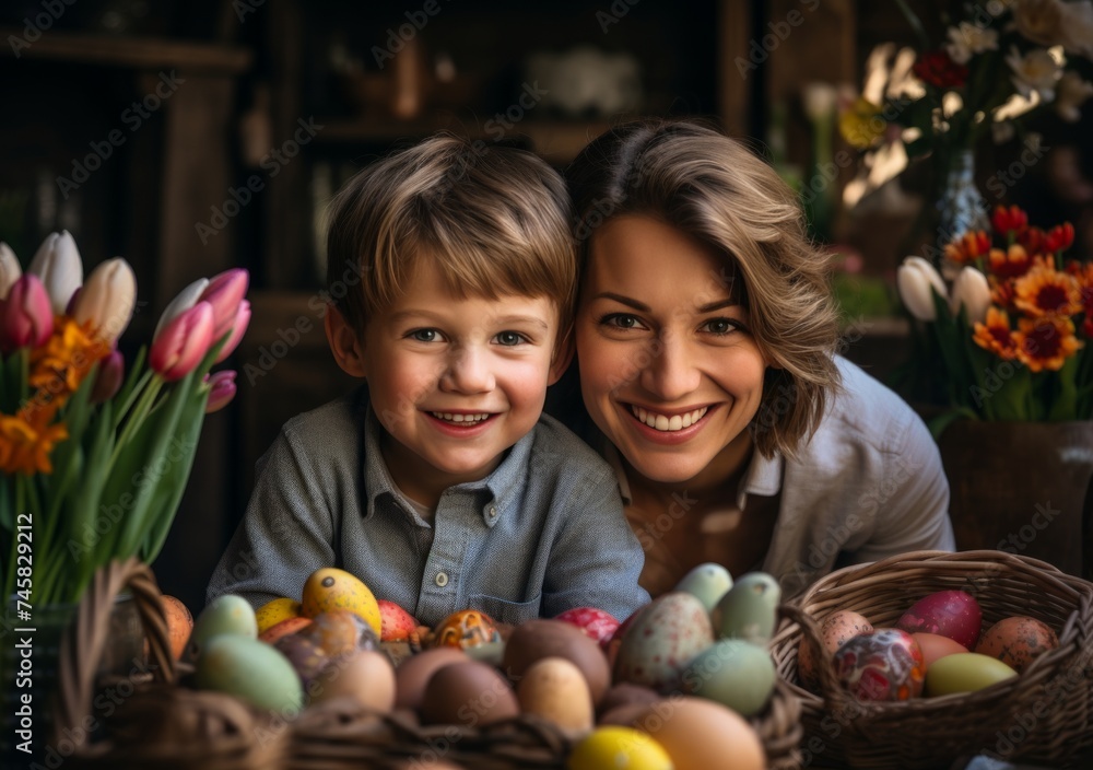 Fototapeta premium Joyful Easter Moments