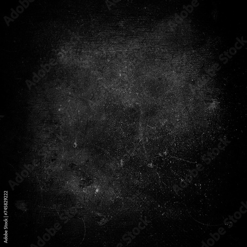 Black grunge scary horror texture, halloween damaged background, old wall