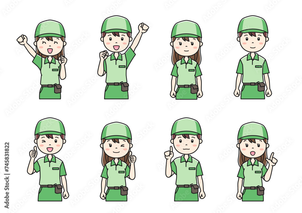 職業別人物イラスト40 Clip art of person by occupation 職業別人物イラスト40 Clip art of person by occupation