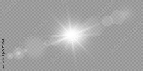 Vector transparent sunlight special lens flare light effect.	PNG