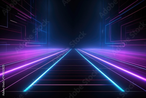 dark abstract neon background