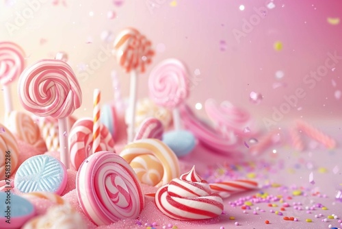 pink and white candy