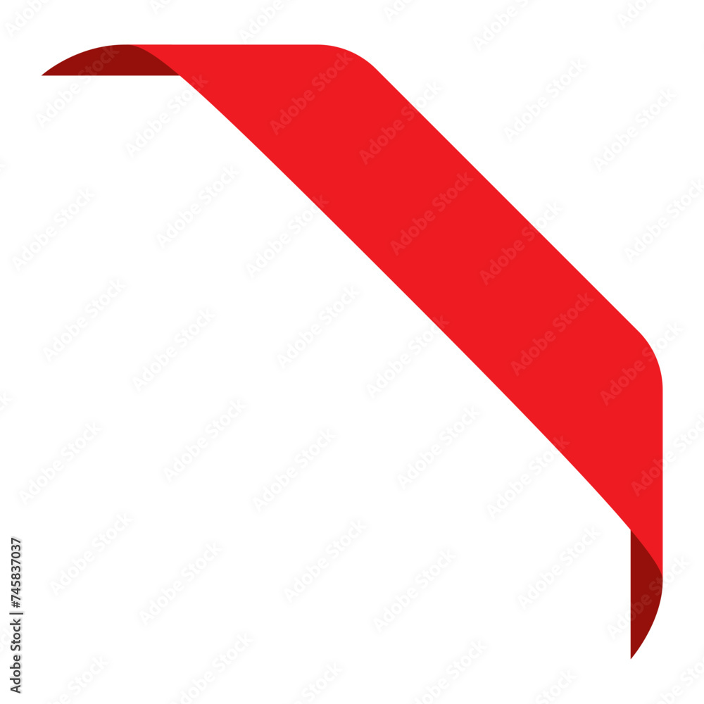 Ribbon Corner Shape Ribbon Corner Shape