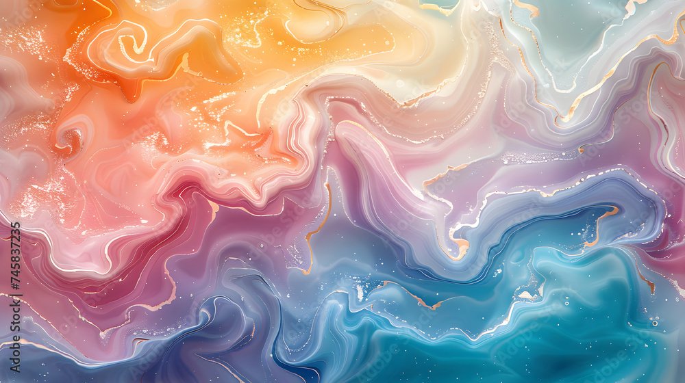 Pastel Marble Swirl: A Soft Harmony of Pastel Colors in a Background Pastel Marble Swirl: A Soft Harmony of Pastel Colors in a Background