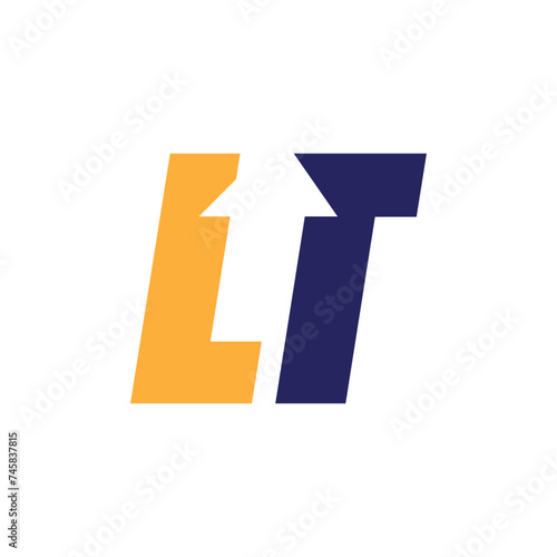 Free Download Initial LT arrow letter logo design template - GFXLoad