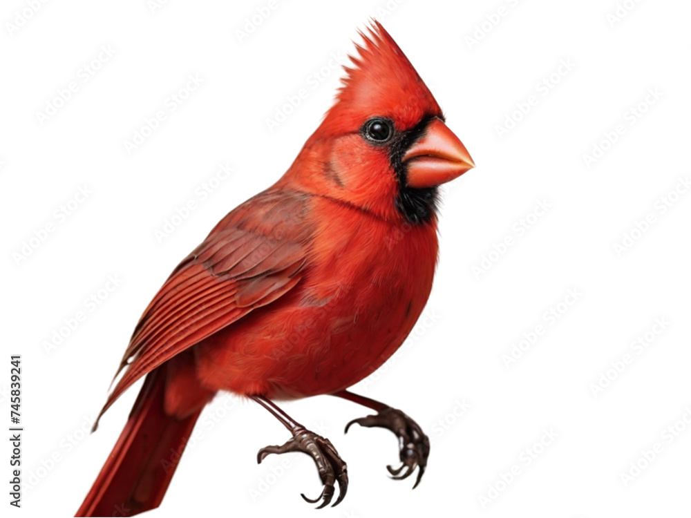 Cardinal on transparent background Cardinal on transparent background
