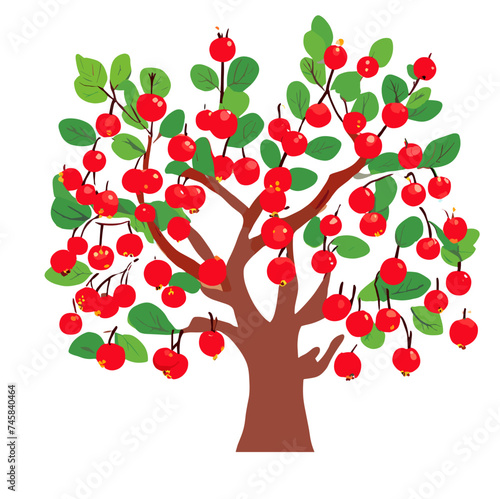 apple tree with flowers