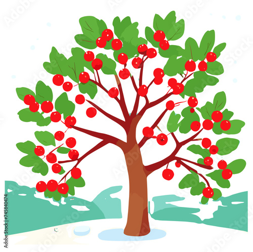 tree with apples