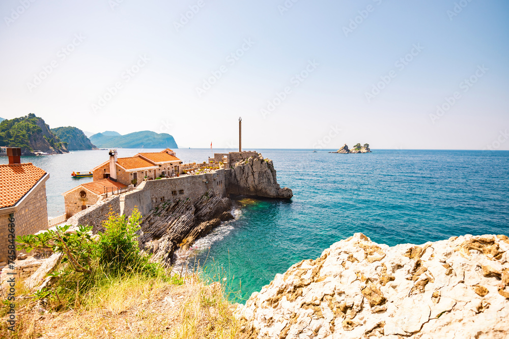 Old Venetian fortress Castelo in Petrovac, Montenegro.