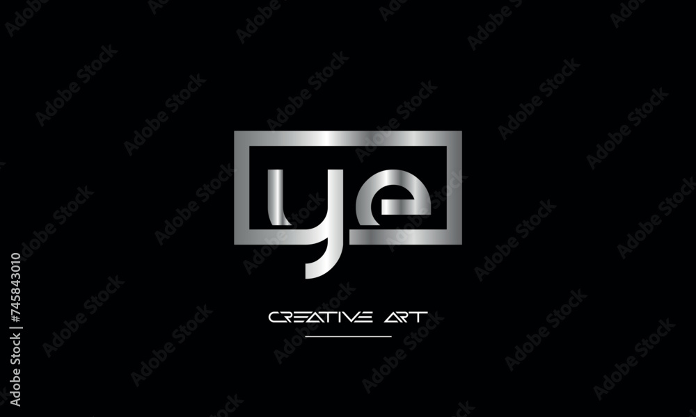 Fototapeta premium EY, YE, E, Y abstract letters logo monogram