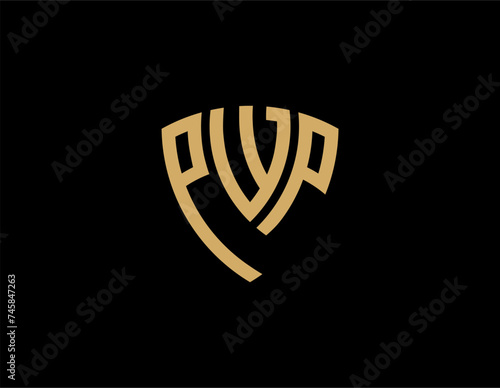 PWP creative letter logo design vector icon illustration photo