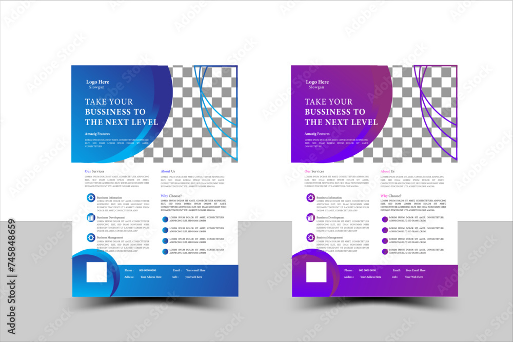 Creative Corporate & Business Flyer Brochure Template Design, abstract business flyer, vector template design. Brochure design, cover, annual report, poster, flyer.