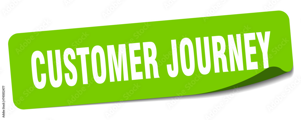 customer journey sticker. customer journey label customer journey sticker. customer journey label