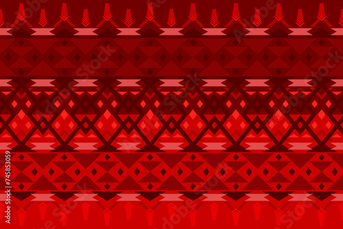 Ethnic geometric traditional seamless pattern. Native Aztec oriental style design for fabric, texture, textile, embroidery, elements, ornaments, background, border, interior, wallpaper, illustration