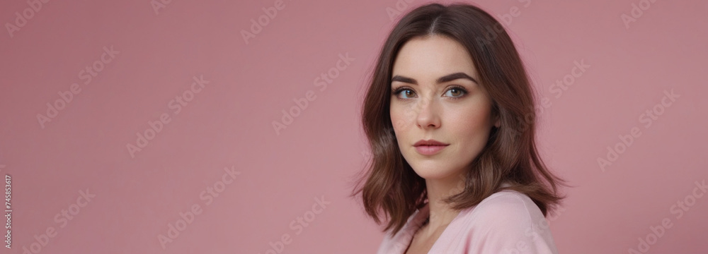 Beautiful Irish good woman nice fashion half body eye contact an Beautiful Irish good woman nice fashion half body eye contact an