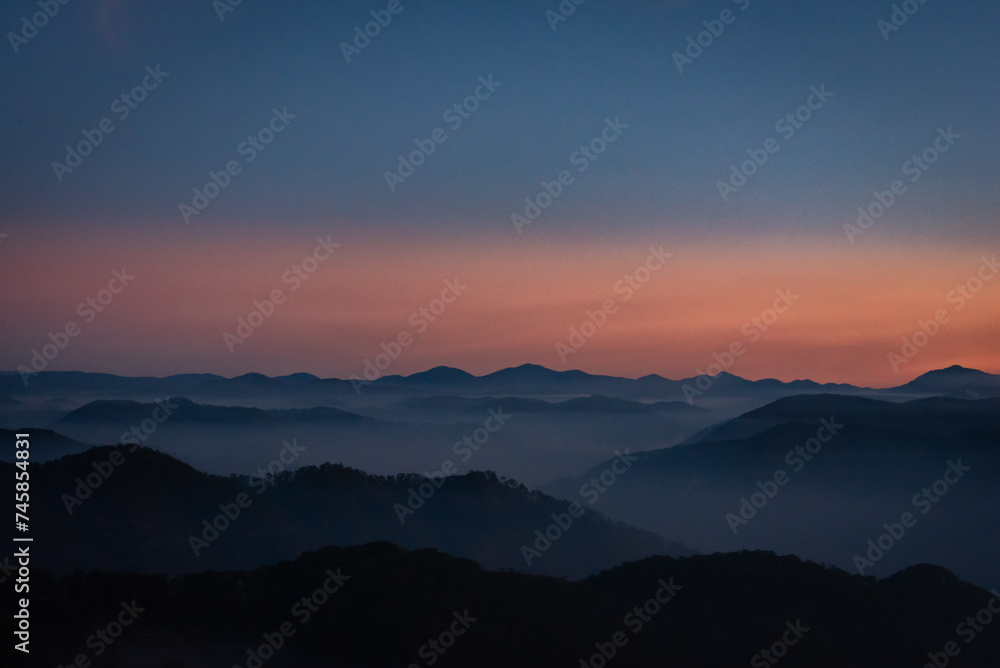 sunrise in mountain