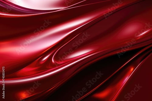 luxury abstract red shiny wave background
