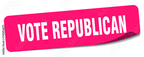vote republican sticker. vote republican label