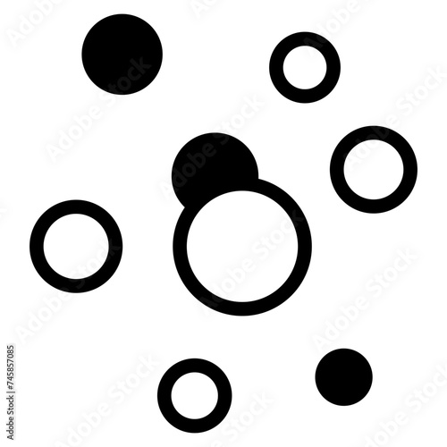 Bubble icon, Soap foam, fizzy drink, oxygen bubbles icon
