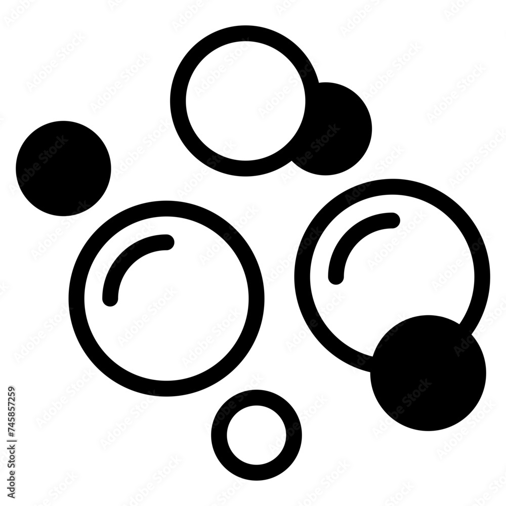 Bubble icon, Soap foam, fizzy drink, oxygen bubbles icon Bubble icon, Soap foam, fizzy drink, oxygen bubbles icon