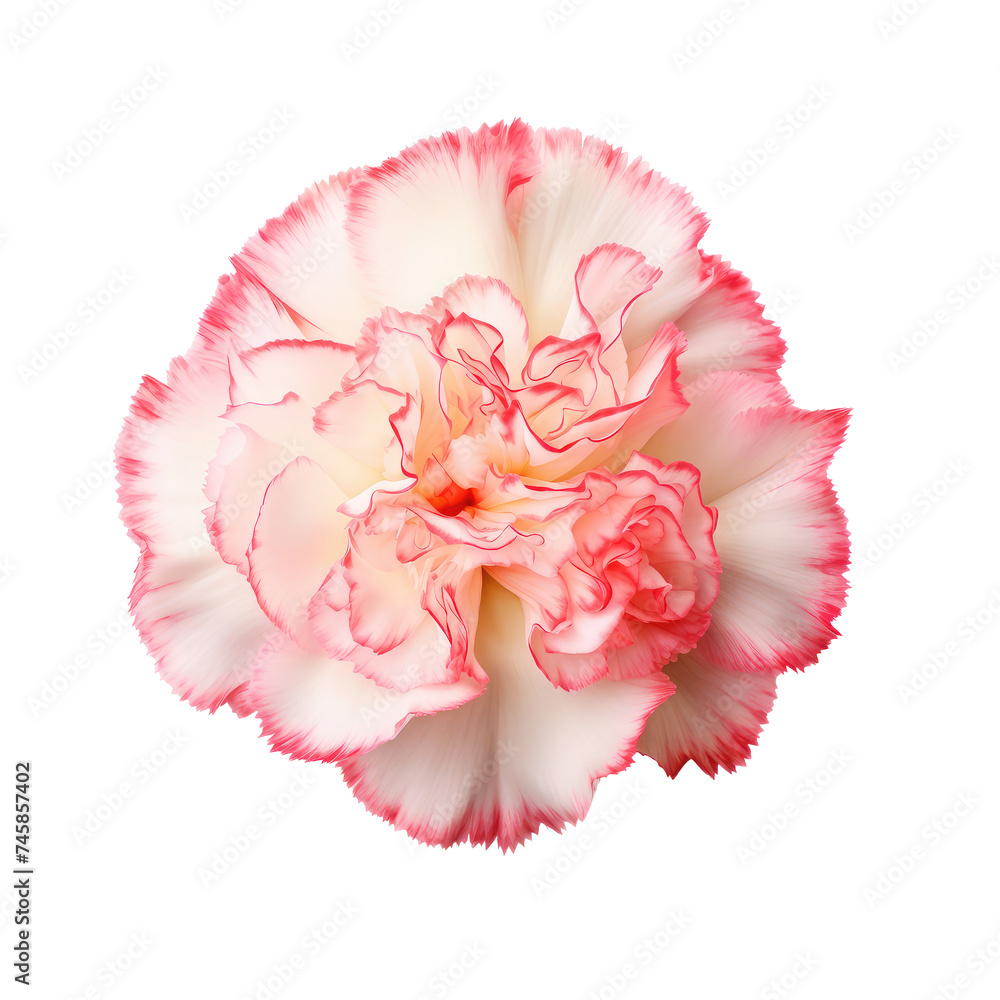 Beautiful carnation isolated on white Beautiful carnation isolated on white