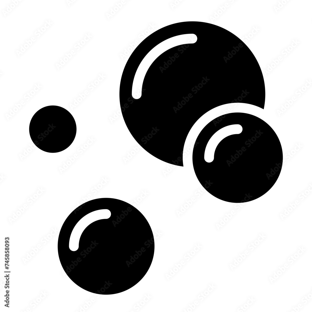 Bubble icon, Soap foam, fizzy drink, oxygen bubbles icon Bubble icon, Soap foam, fizzy drink, oxygen bubbles icon