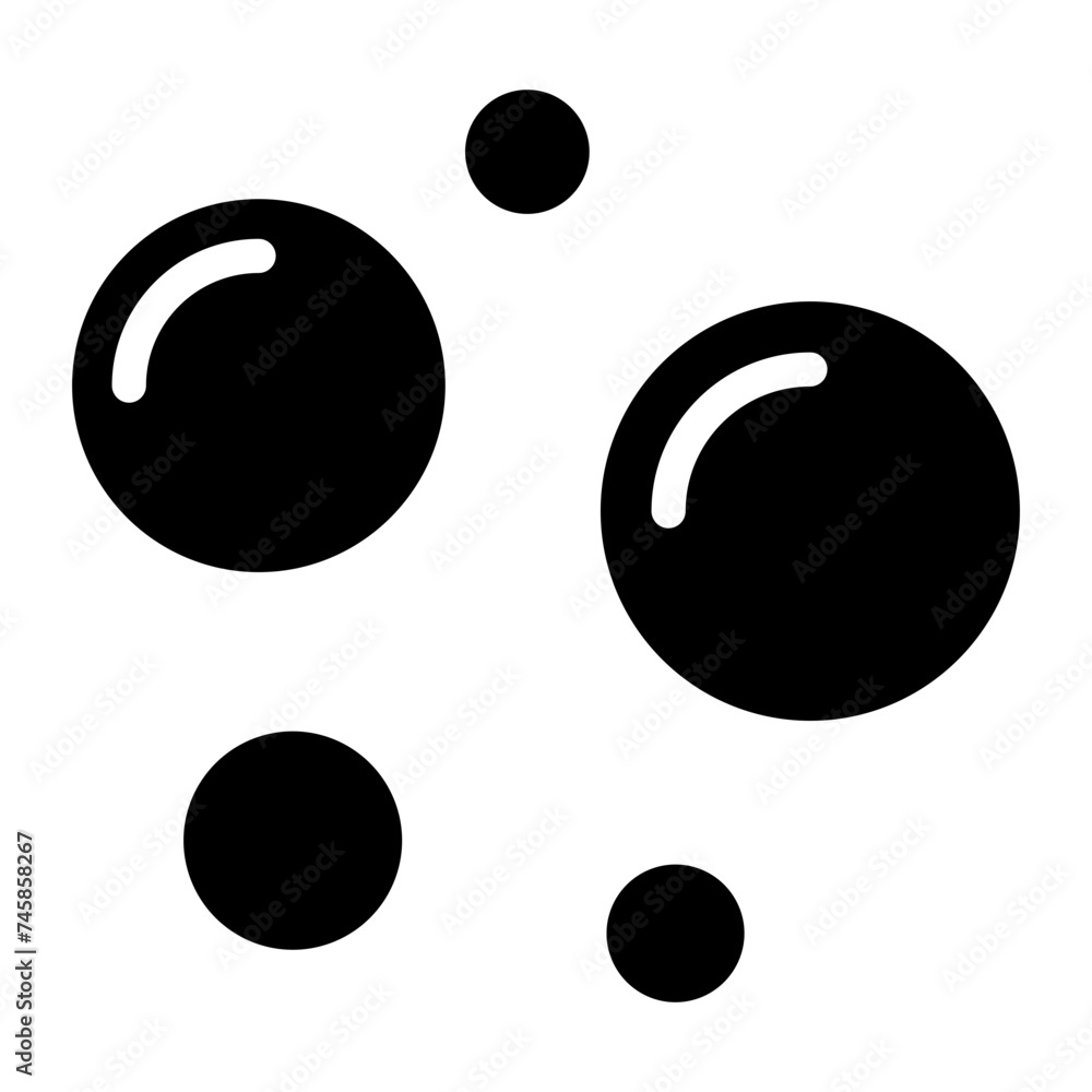 Bubble icon, Soap foam, fizzy drink, oxygen bubbles icon Bubble icon, Soap foam, fizzy drink, oxygen bubbles icon