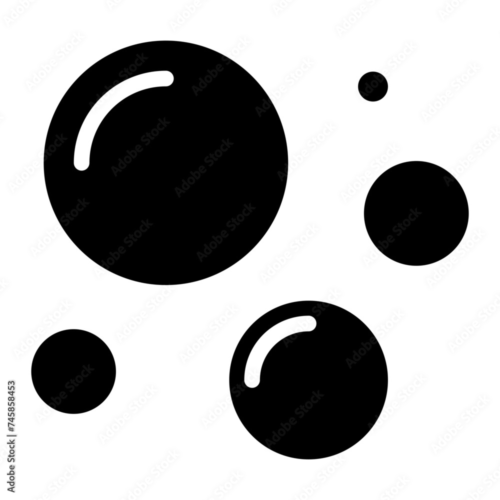 Bubble icon, Soap foam, fizzy drink, oxygen bubbles icon Bubble icon, Soap foam, fizzy drink, oxygen bubbles icon