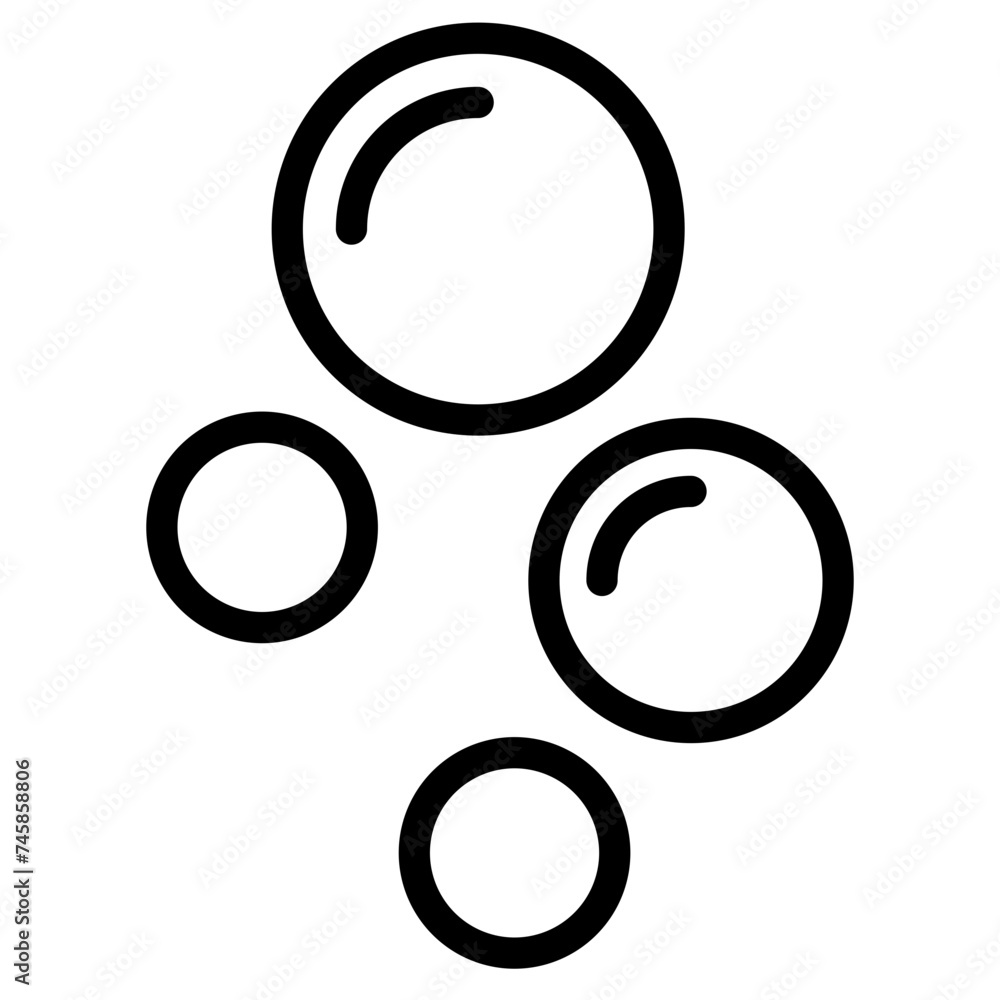 Bubble icon, Soap foam, fizzy drink, oxygen bubbles icon Bubble icon, Soap foam, fizzy drink, oxygen bubbles icon