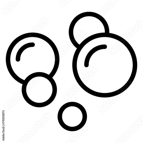 Bubble icon, Soap foam, fizzy drink, oxygen bubbles icon
