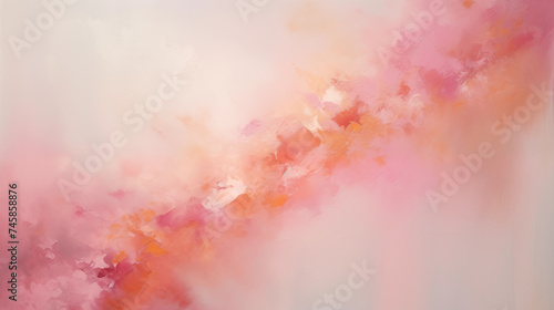 Abstract Pink and Orange Watercolor Effect Background