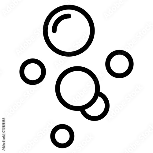 Bubble icon, Soap foam, fizzy drink, oxygen bubbles icon