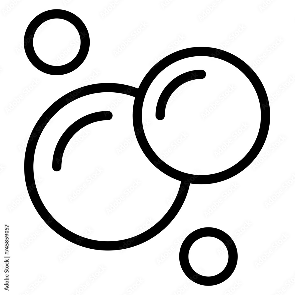 Bubble icon, Soap foam, fizzy drink, oxygen bubbles icon Bubble icon, Soap foam, fizzy drink, oxygen bubbles icon