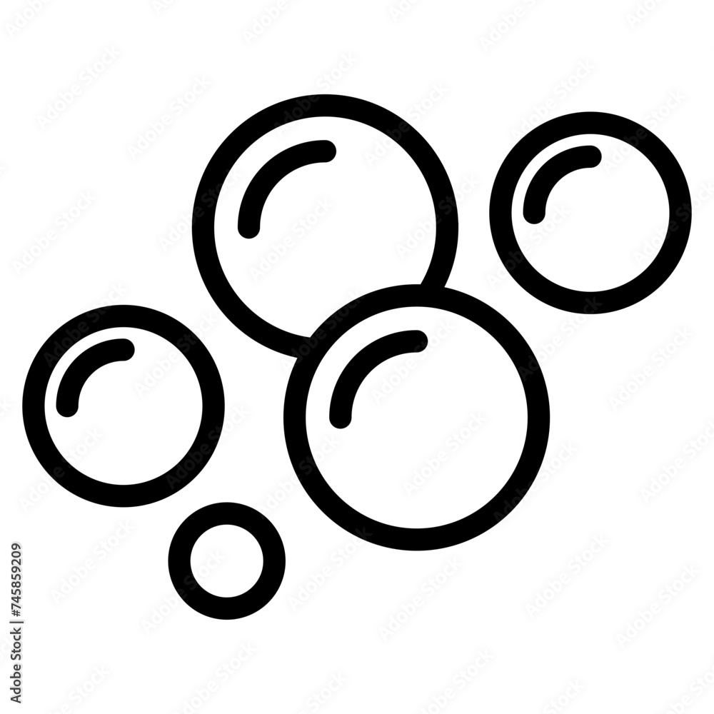 Bubble icon, Soap foam, fizzy drink, oxygen bubbles icon Bubble icon, Soap foam, fizzy drink, oxygen bubbles icon
