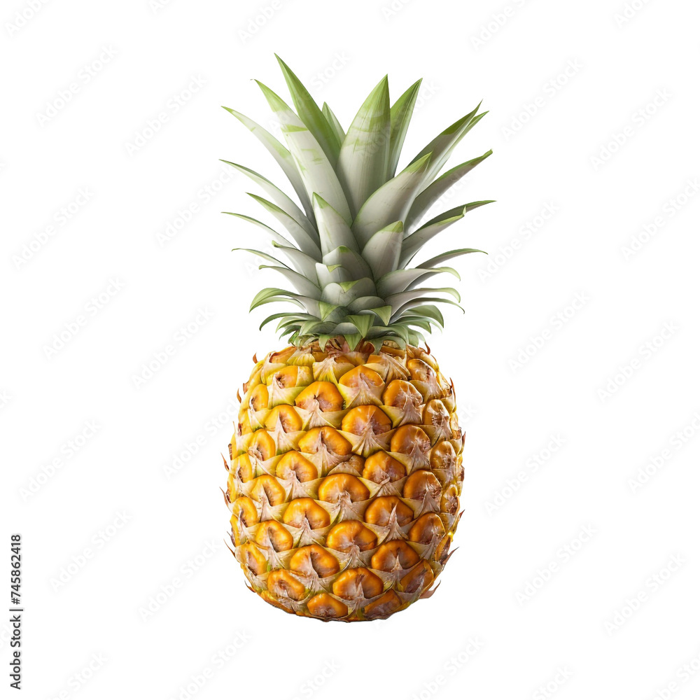 Pineapple isolated on transparent background Pineapple isolated on transparent background
