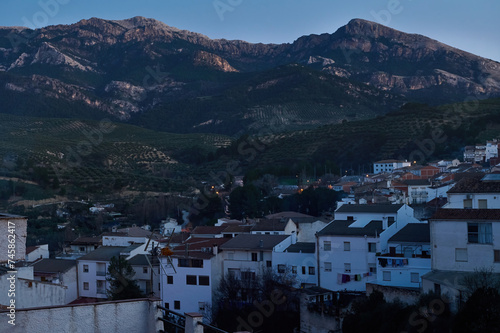 White houses in the mountains at sunset. Quesada. Jaen. Andalusia. Spain © Taras Grebinets