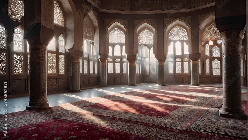 mosque scene, muslim culture, muslim architecture