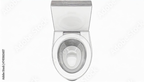 Generated image of modern toilet bowl