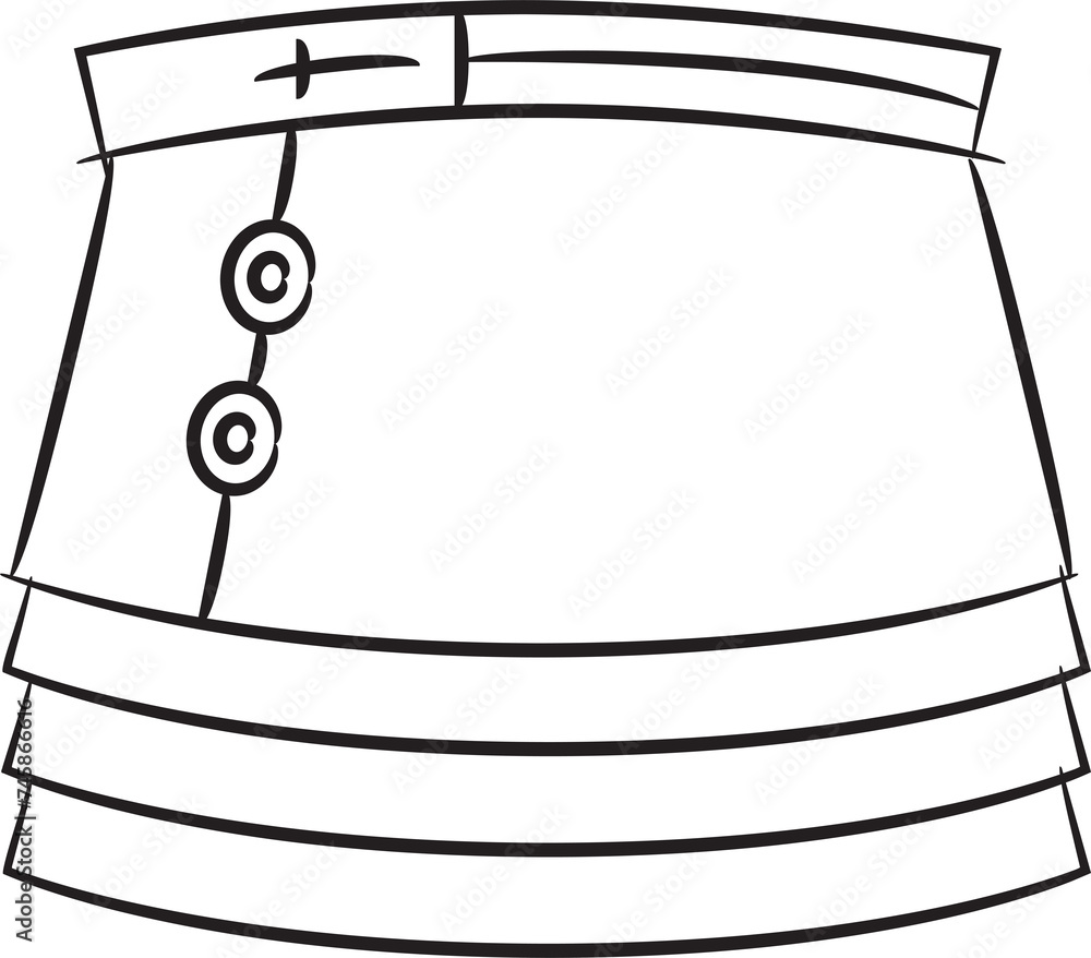 Hand Drawn Skirt Illustration Hand Drawn Skirt Illustration