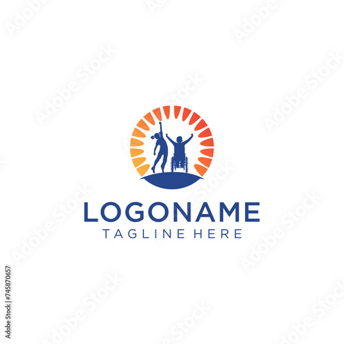 logo for disabled children's foundation vector