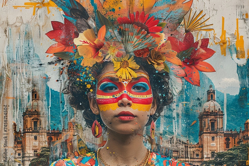 Heart of Colombia: Biodiversity and Festivals Collage