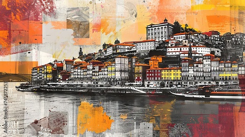 Porto's Ribeira Essence and Vibrancy Collage

 photo