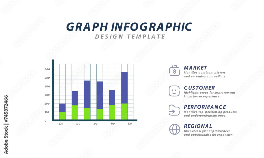Flat chart, graph. Simply color editable. Infographics elements