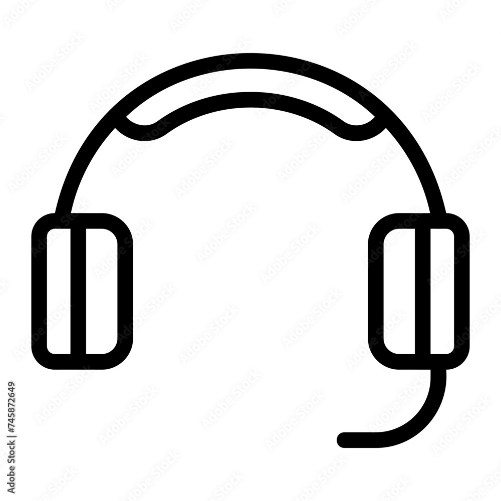 headphone line icon headphone line icon