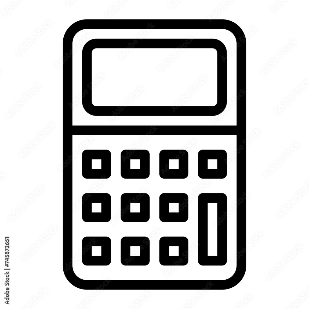 calculator line icon calculator line icon
