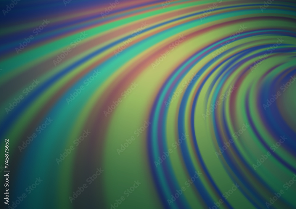 Obraz premium Dark Blue, Green vector abstract background.